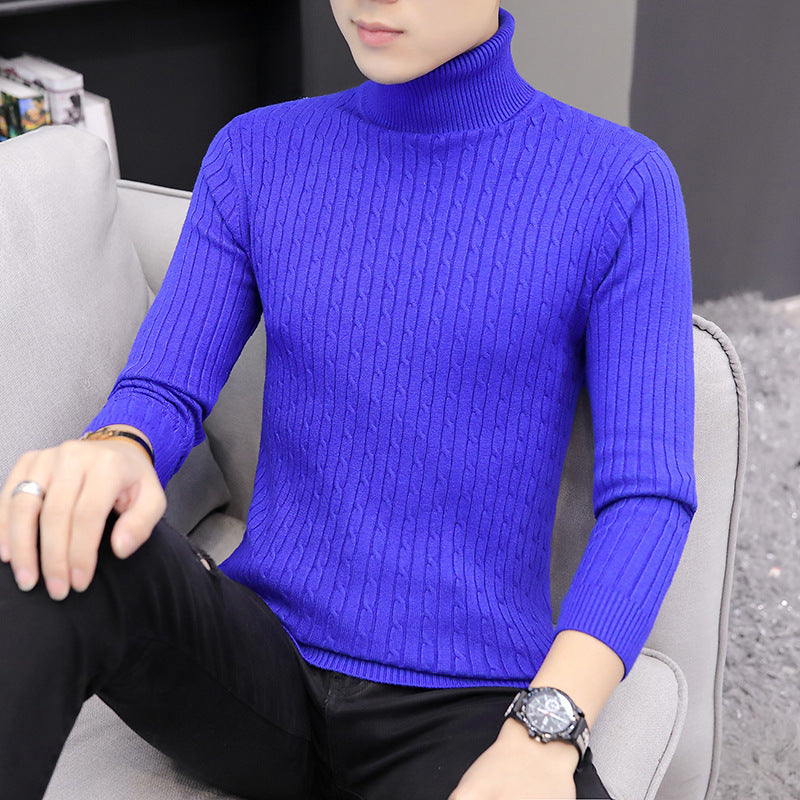 Slim-fit Sweater Men High Neck Bottoming T-shirt Sweater Men