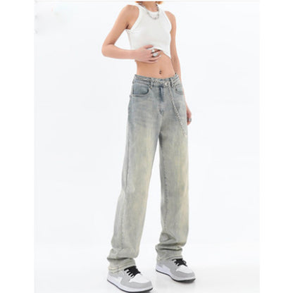 Street Wash Distressed Casual Pants