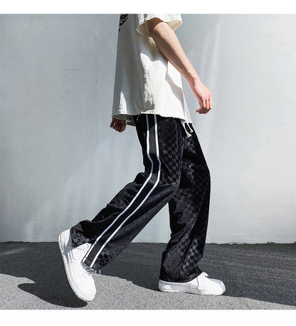 Falling Sense Straight Loose Ins High Street Casual Pants