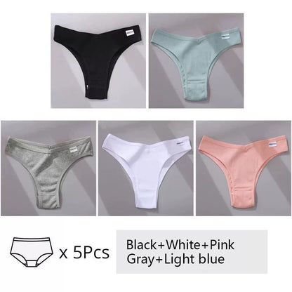 5Pcs Set Women Panties Cotton Underwear