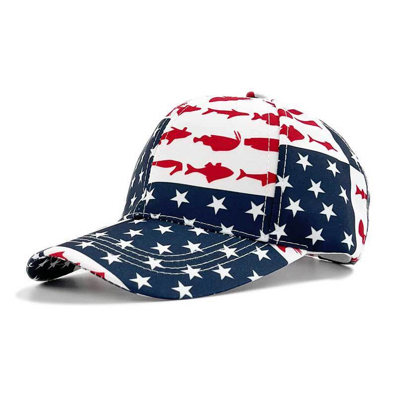 Men's Printed Ha Color Blocked Graffiti Duckbill Cap