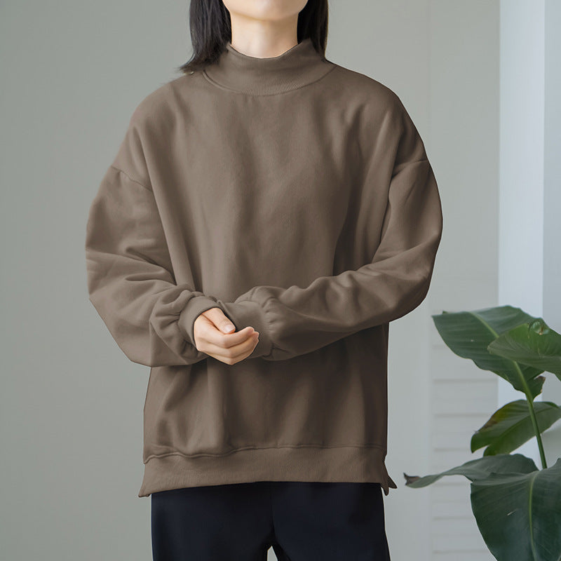 Autumn And Winter Large Version Brushed Hoody Women's