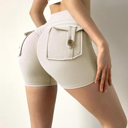 Celebrity Nude Feel Pocket Shorts Yoga Pants