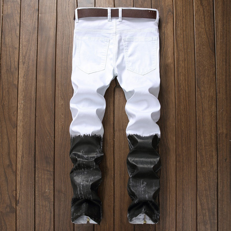 Men's zipper opening jeans