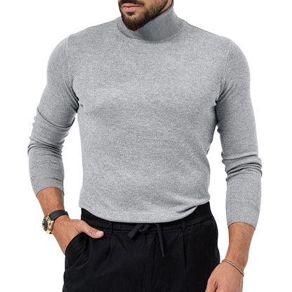 High-elastic Turtleneck Knitted Cashmere Sweater Thickened Young Men's Warm Undercoat