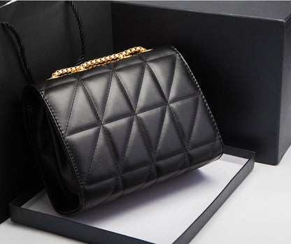 Women's Chain Lattice Shoulder Bag