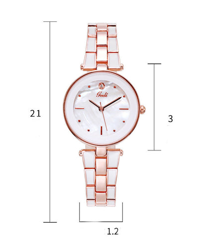 Ladies Watch Trendy Student White Quartz