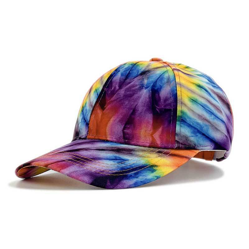 Men's Printed Ha Color Blocked Graffiti Duckbill Cap