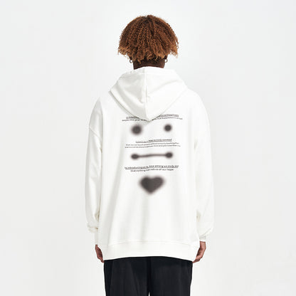 Retro Digital Printing Loose Men's Hooded Sweater