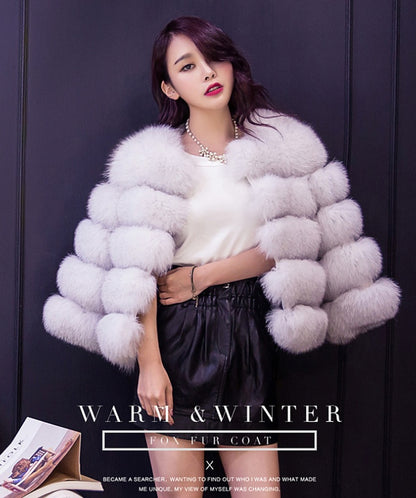 Mink Coats Women Winter New Fashion Coat Elegant Thick Warm Outerwear