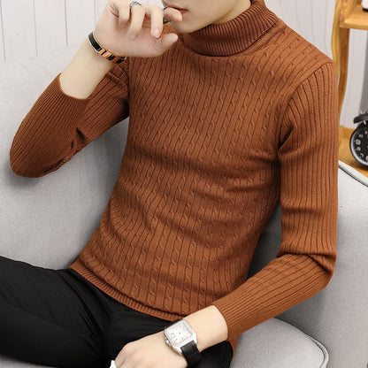 Slim-fit Sweater Men High Neck Bottoming T-shirt Sweater Men