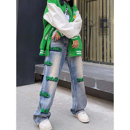 Women's American Style Street Harajuku Jeans