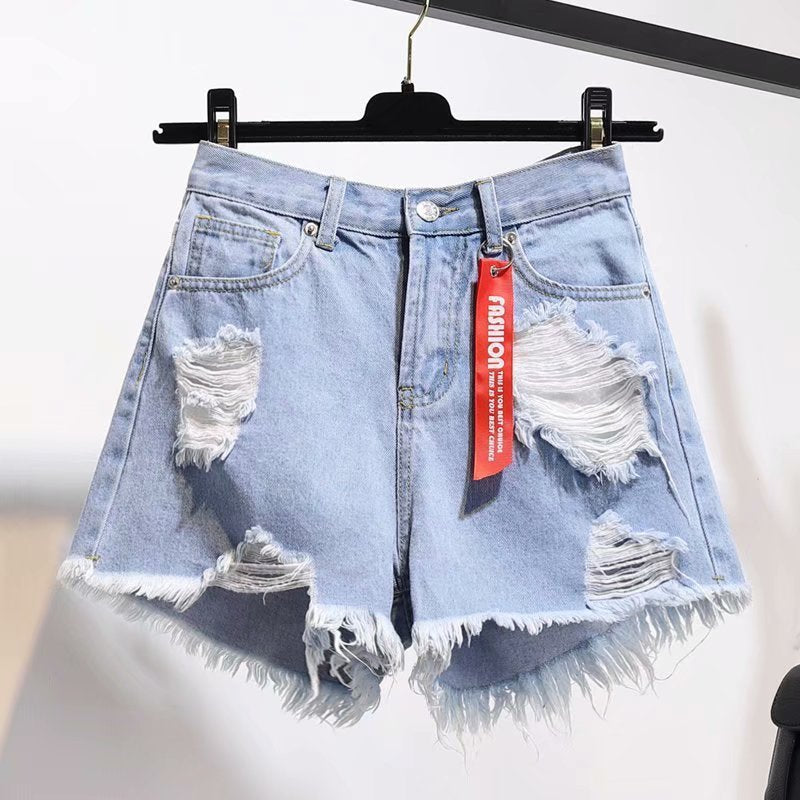 Loose jeans and short shorts