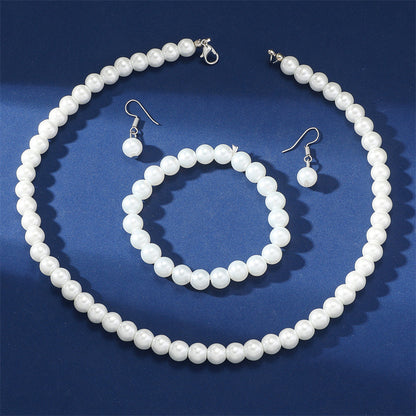 Pearl Jewelry Clavicle Choker Suit