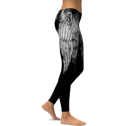 Digital printing leggings women's autumn and winter yoga pants hips slimming sweatpants