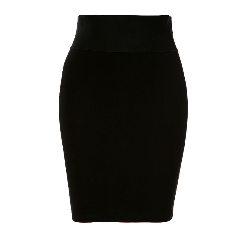 High waist sexy bag hip A-line skirt