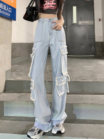 Loose And Slim Wide Leg Pants