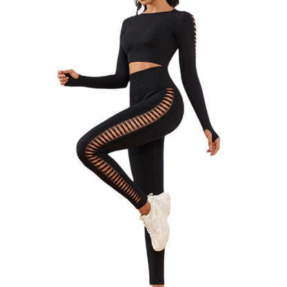 Yoga Clothes Suit Running Solid Color