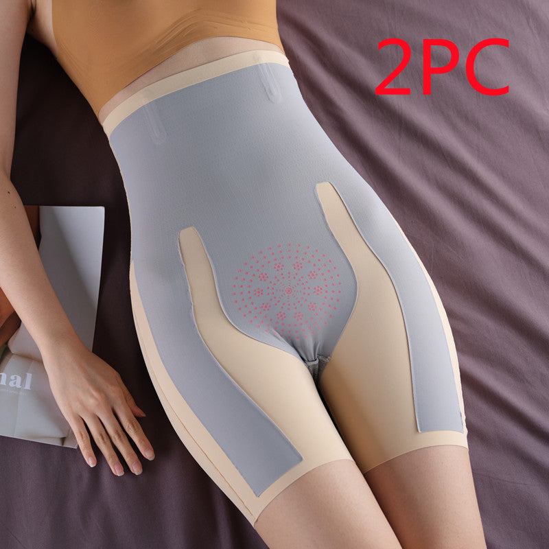 Magic Suspension Waist Girdling Belly Contraction Safety Pants High Waist Boxer Hip Lift Leggings