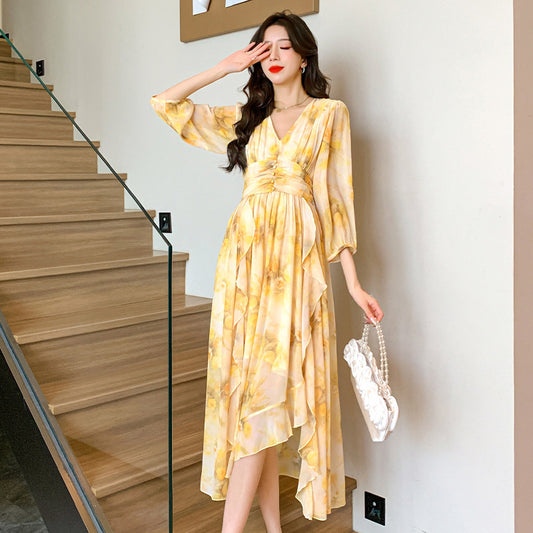 High-end And Fashionable Chiffon Dress Women