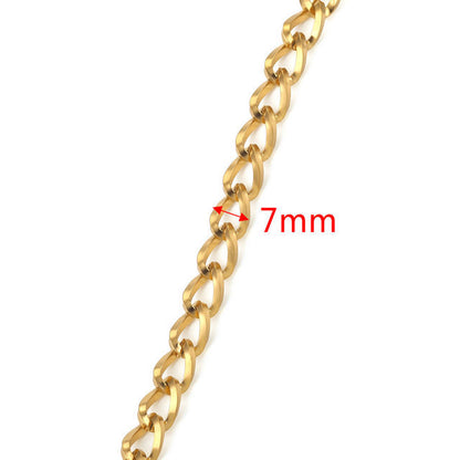 Stainless Steel Chain Necklace DIY Handcraft Jewelry Accessories