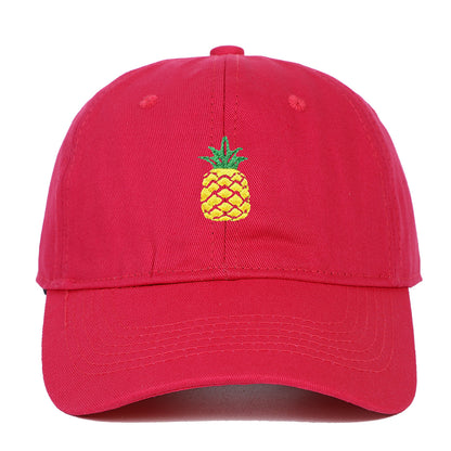 Pineapple Embroidered Baseball Cap Tide Travel Leisure