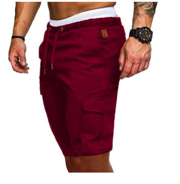 Tight Elastic Pants Men's Cropped Shorts Pants