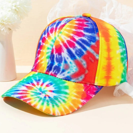 Men's Printed Ha Color Blocked Graffiti Duckbill Cap