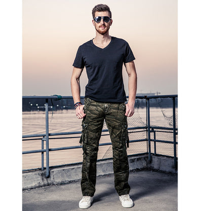 Men's camouflage cargo trousers