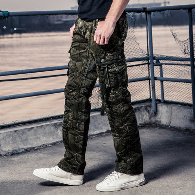 Men's camouflage cargo trousers