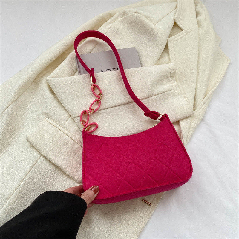 Trendy Simple Underarm Chain Shoulder Bag