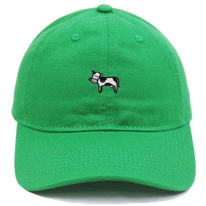 COW Embroidery Soft Top Baseball Cap Spring And Summer Cute