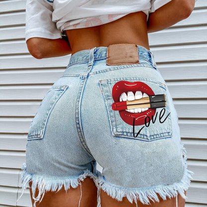 Women's Fashion Ripped Denim Shorts