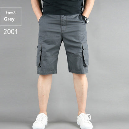 Summer Multi-pocket Workwear shorts For Men