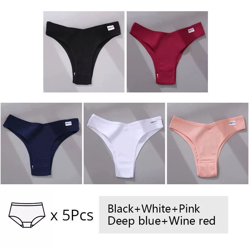 5Pcs Set Women Panties Cotton Underwear