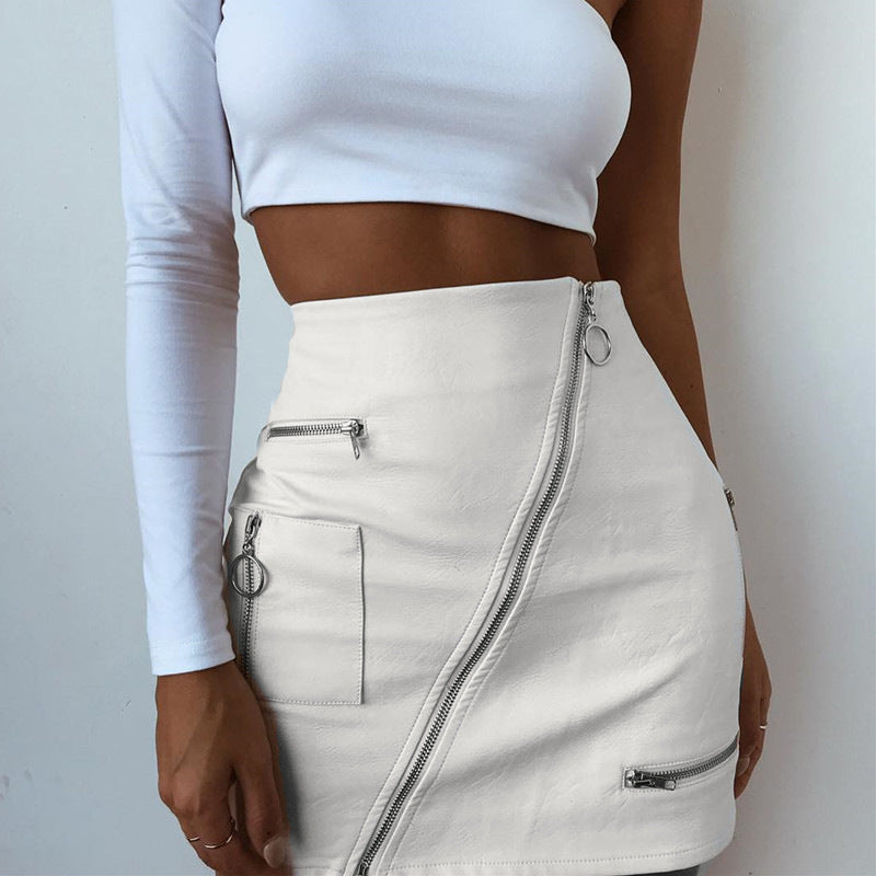 Half-length A-line skirt