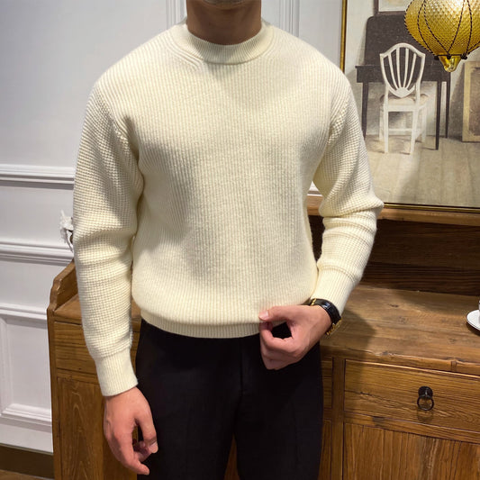 Men's Warm Knit Sweater For Autumn And Winter