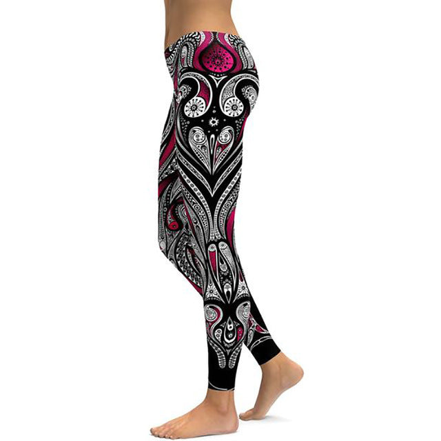 Printed yoga trousers