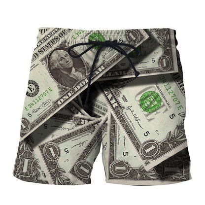 3D Digital Printed Beach Shorts Men