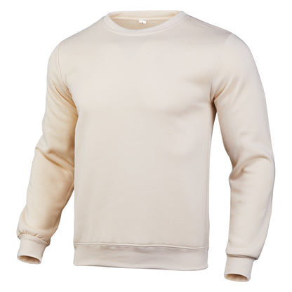 Men's And Women's Casual Sweatshirt Solid Color Round Neck Long Sleeve Pullover