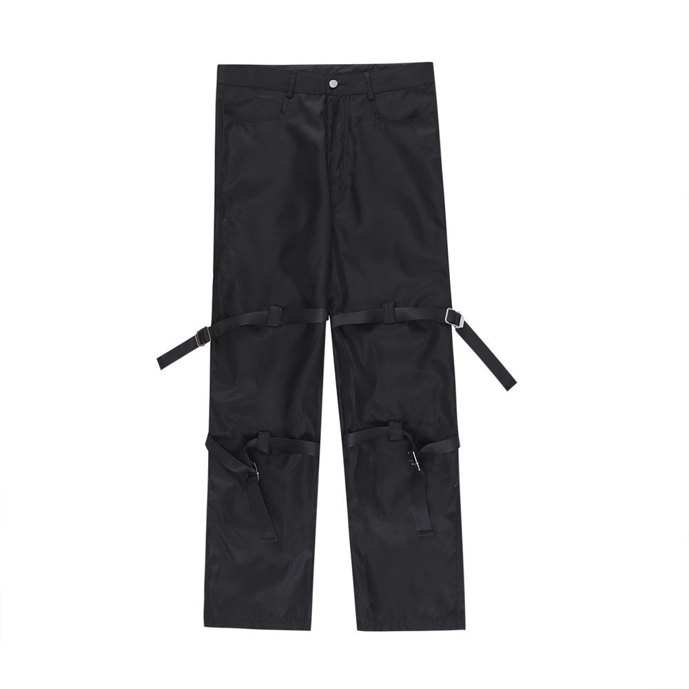 Men's Design Sense Loose Straight-leg Pants