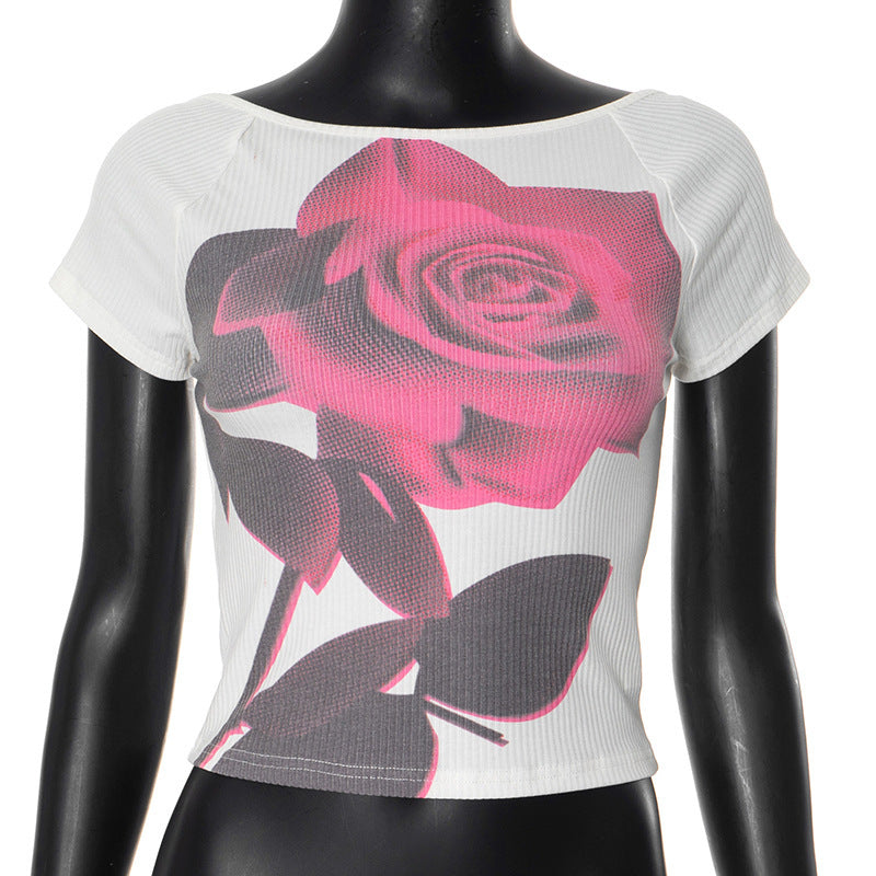 Printed Fashion Women's Wear Sexy T-shirt