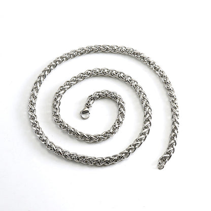 Stainless Steel Necklace 18K Gold Keel Chain Necklace