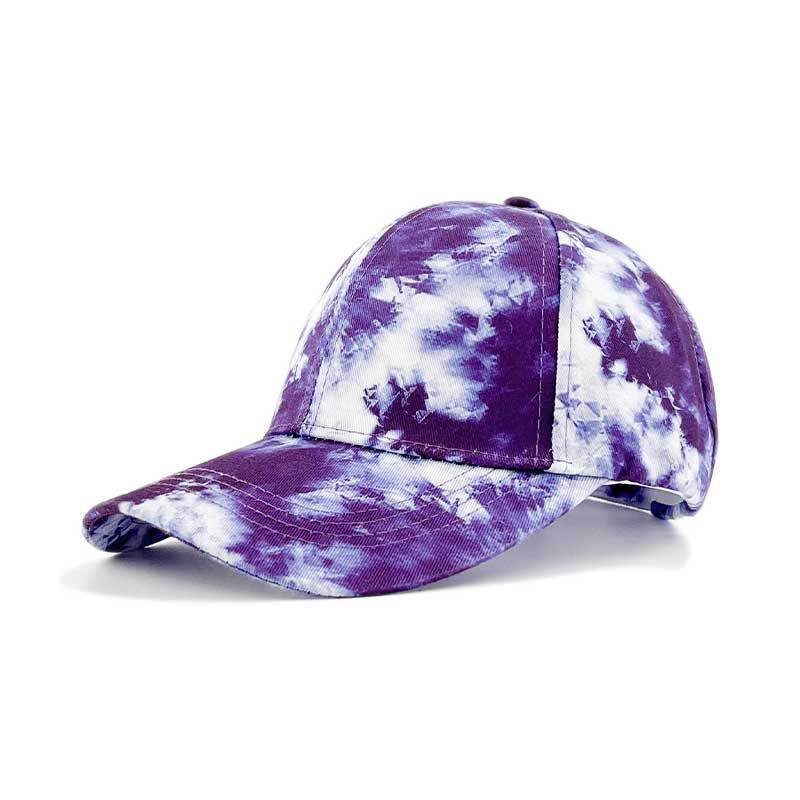 Men's Printed Ha Color Blocked Graffiti Duckbill Cap