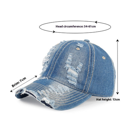 Spring And Autumn Outdoor Casual Hat Women's South Korea Washed Old