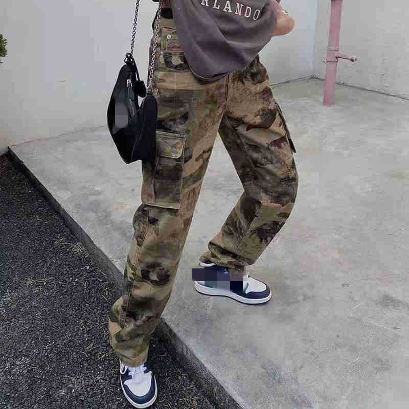 New Autumn Camouflage American Long Washed Retro Army Pants