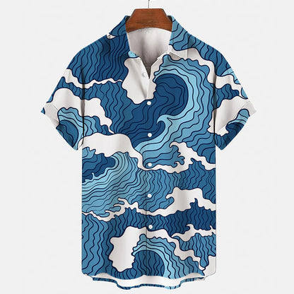 Printed Men's Shirt Casual Clothing