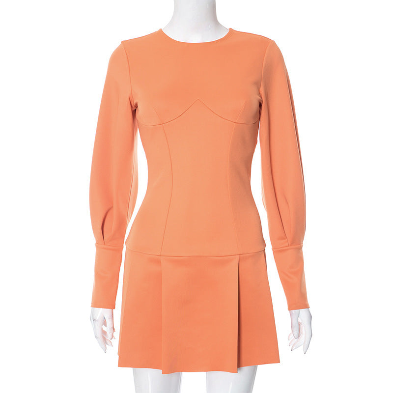 Temperament Commute Casual Long Sleeve Dress