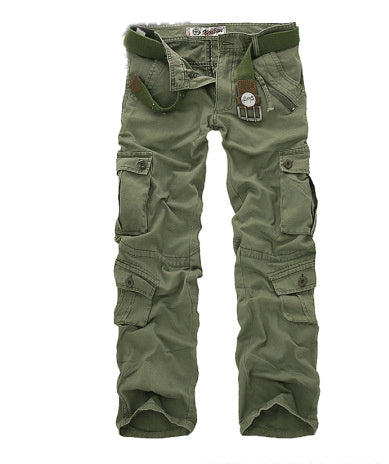 Camouflage cargo trousers