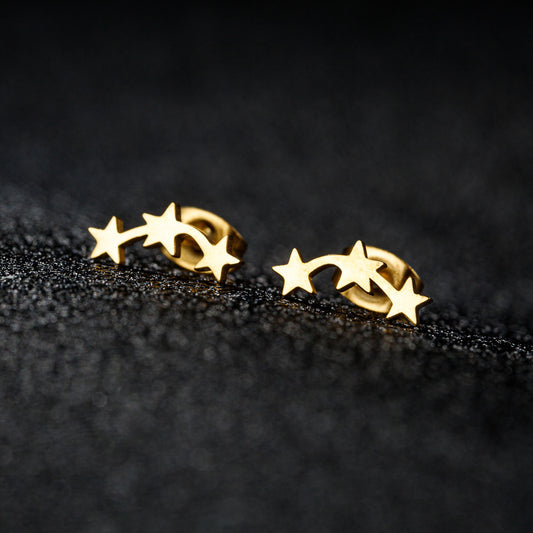 Personalized Mini Star Ear Studs Ins Geometric Five-pointed Star